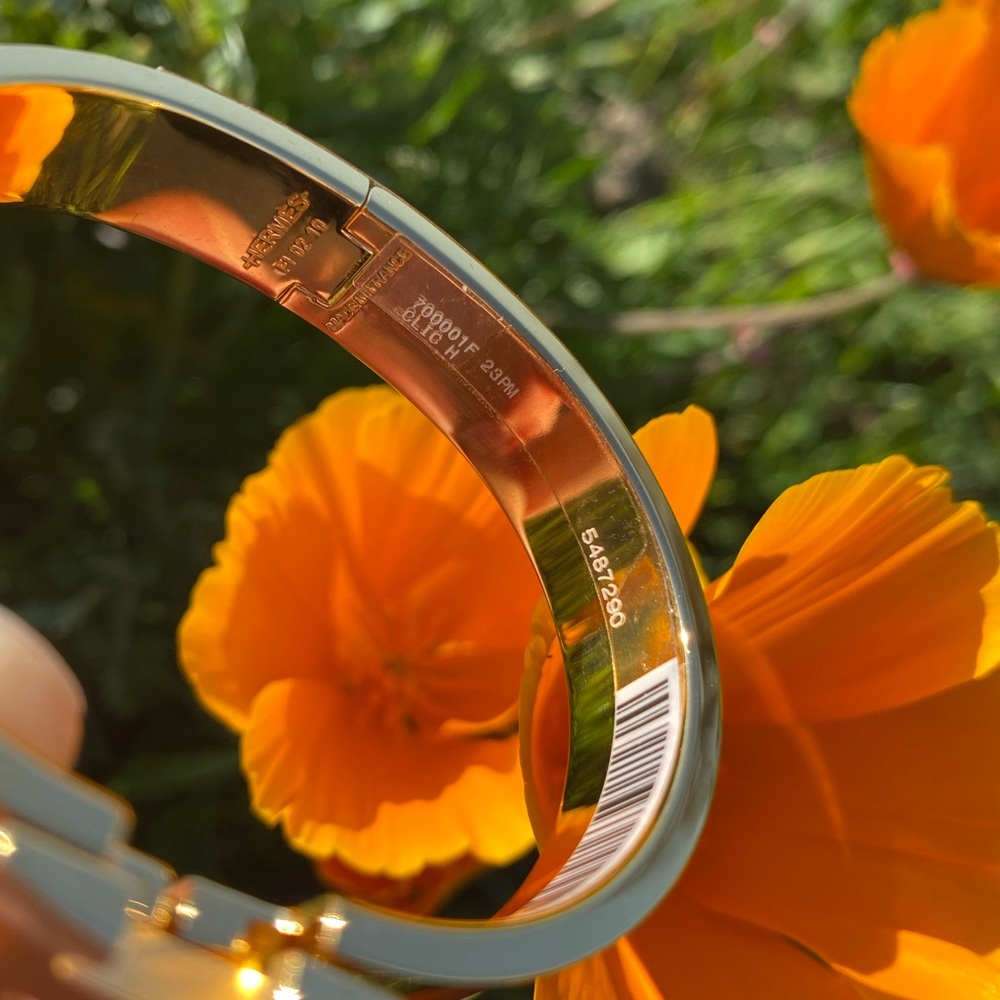 👑🍊 SOLD - HERMÈS Clic H Bracelet Size PM 🍊👑 - Picture 7 of 14